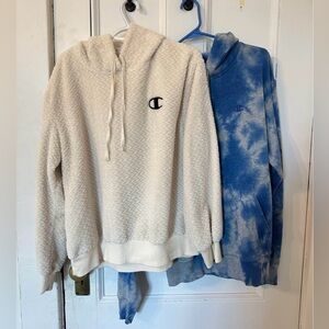 2 CHAMPION SWEATERS SIZE MEDIUM EUC $30 FOR BOTH